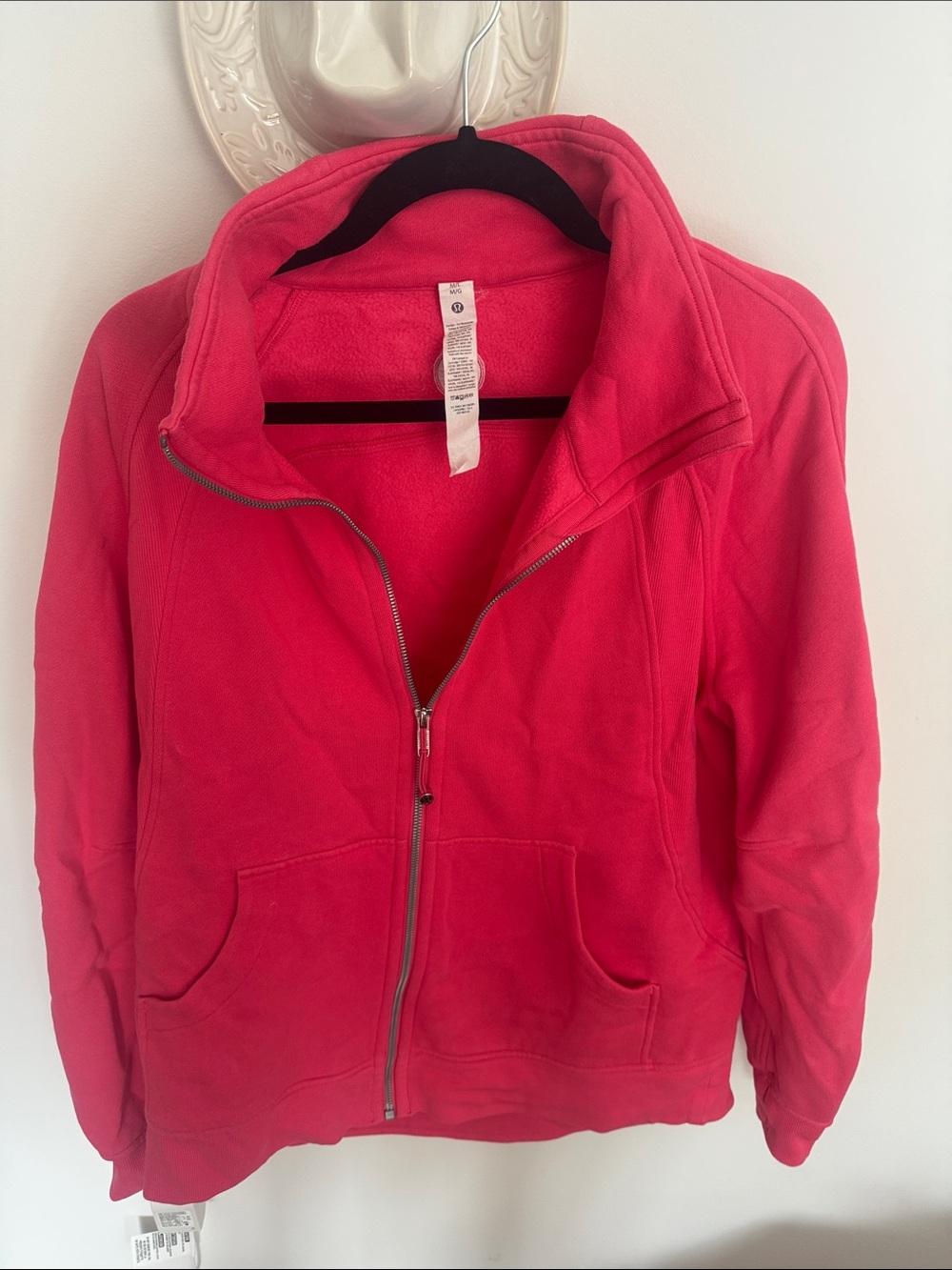 lululemon athletica Women's Bright Pink Full-Zip Fleece